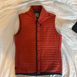 Men's RelWen Windzip Quilted Vest - Orange size M